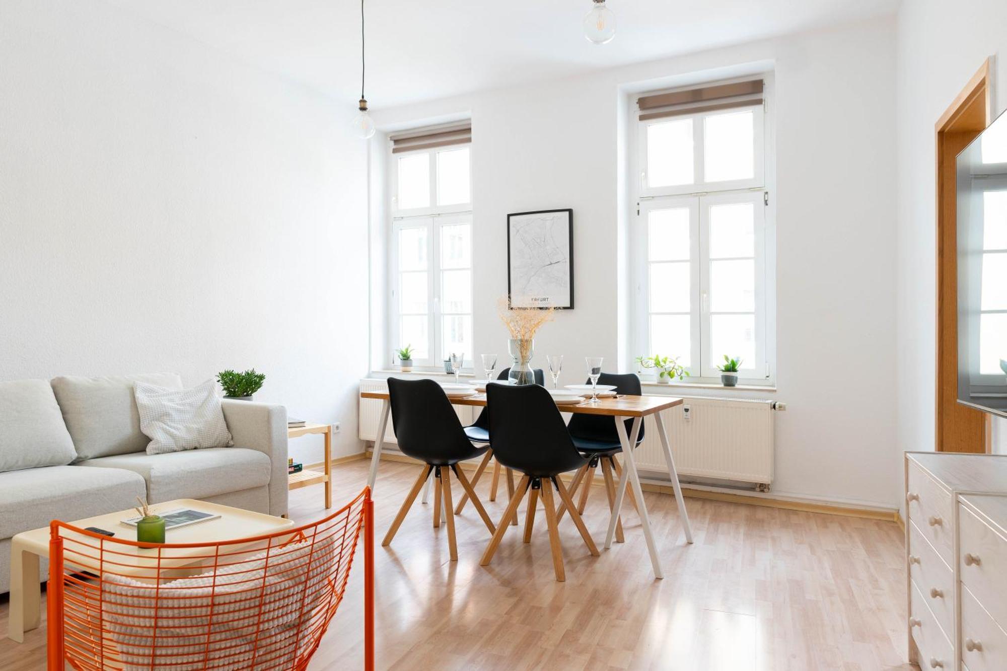 Grosse 3 Zimmer Wohnung Mit Netflix In Zentraler Lage Erfurt Esterno foto